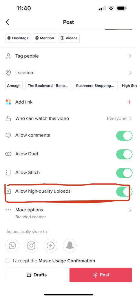 How To Upload High-Quality Videos To TikTok