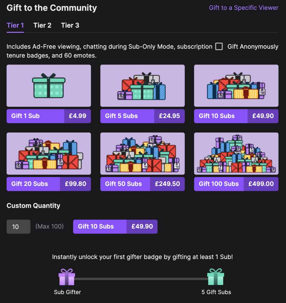 What Does Gifted Mean On Twitch