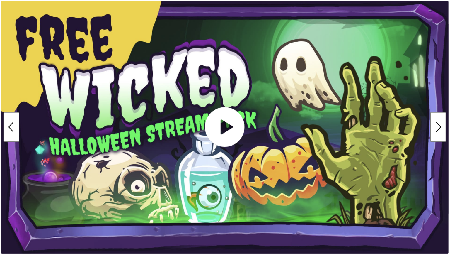 Halloween Overlays For Twitch & Youtube Streamers (Streamlabs & OBS ...