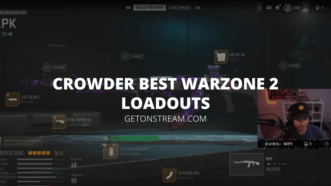 Best Crowder Warzone 2 Loadouts Season 1 Meta Weapons Get On Stream